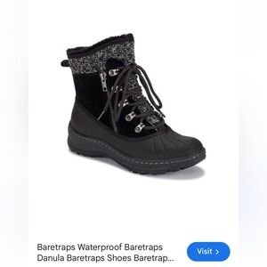 BareTraps Women's Black and Gray Winter Boots